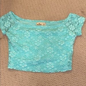 Holister lace crop top